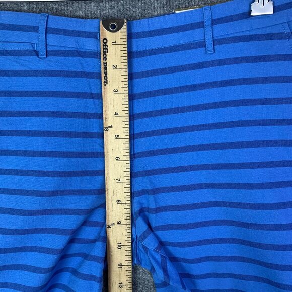 NWT Khakis By‎ Gap Blue Striped Womens Broken-In Straight Pant Size 08 - Picture 4 of 11